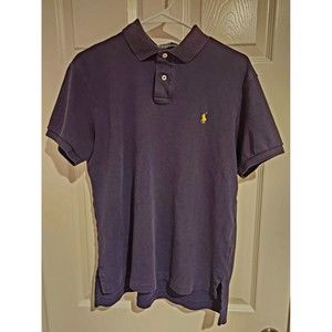 Polo by Ralph Lauren Vintage Men Size Medium Custom Fit Blue Polo Shirt